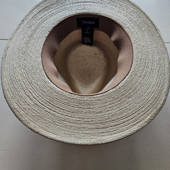 Brixton exclusive Marcos Fedora Limited straw hat- size large - Picture 3 of 8